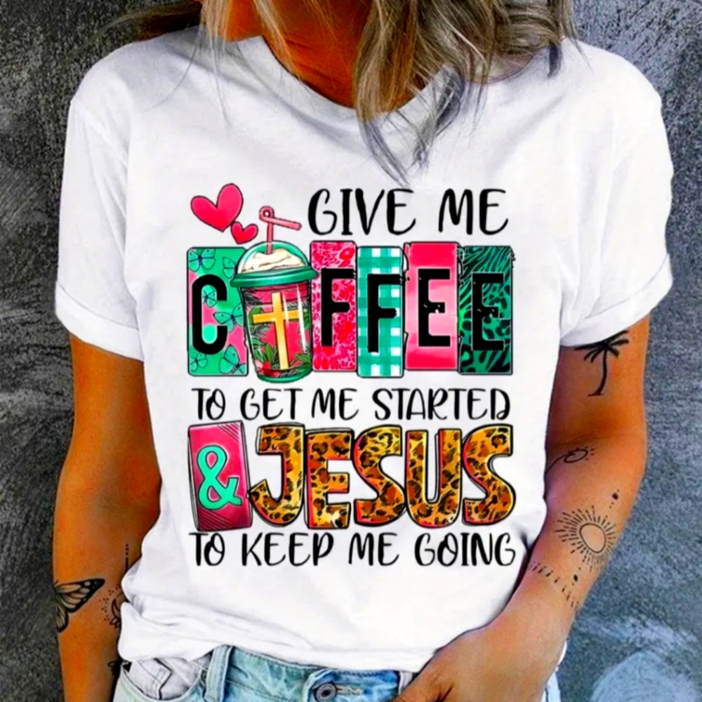 Women's Coffee And Jesus shirt